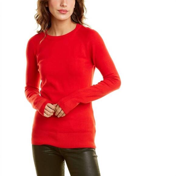 FRENCH CONNECTION Sweaters - NEW FRENCH CONNECTION babysoft raglan crew sweater in mars red